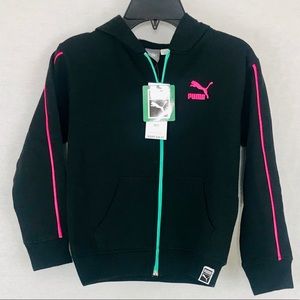 Girls Puma Zip Hoodie